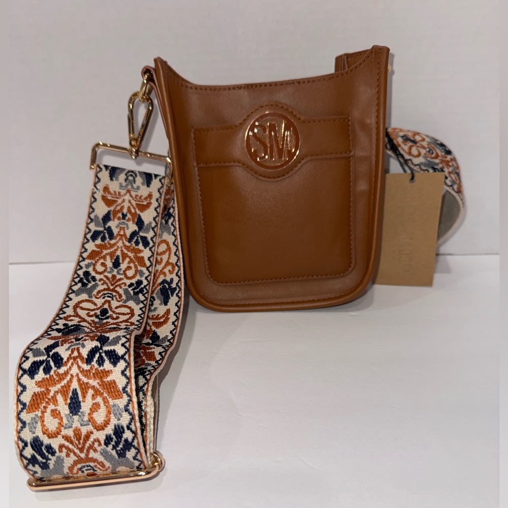 Steve Madden BNINNY Mini Crossbody Bag Cognac Brown Without Original Strap